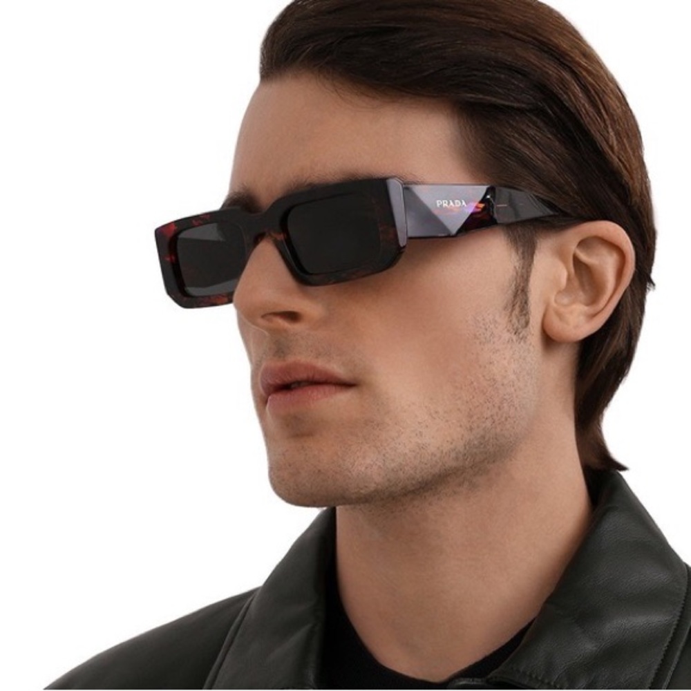 NEW PRADA PR06YSF 06V5S0 UNISEX SQUARE SUNGLASSES PRADA SPR 06Y EYEWEAR PR 06YS - Picture 5 of 13